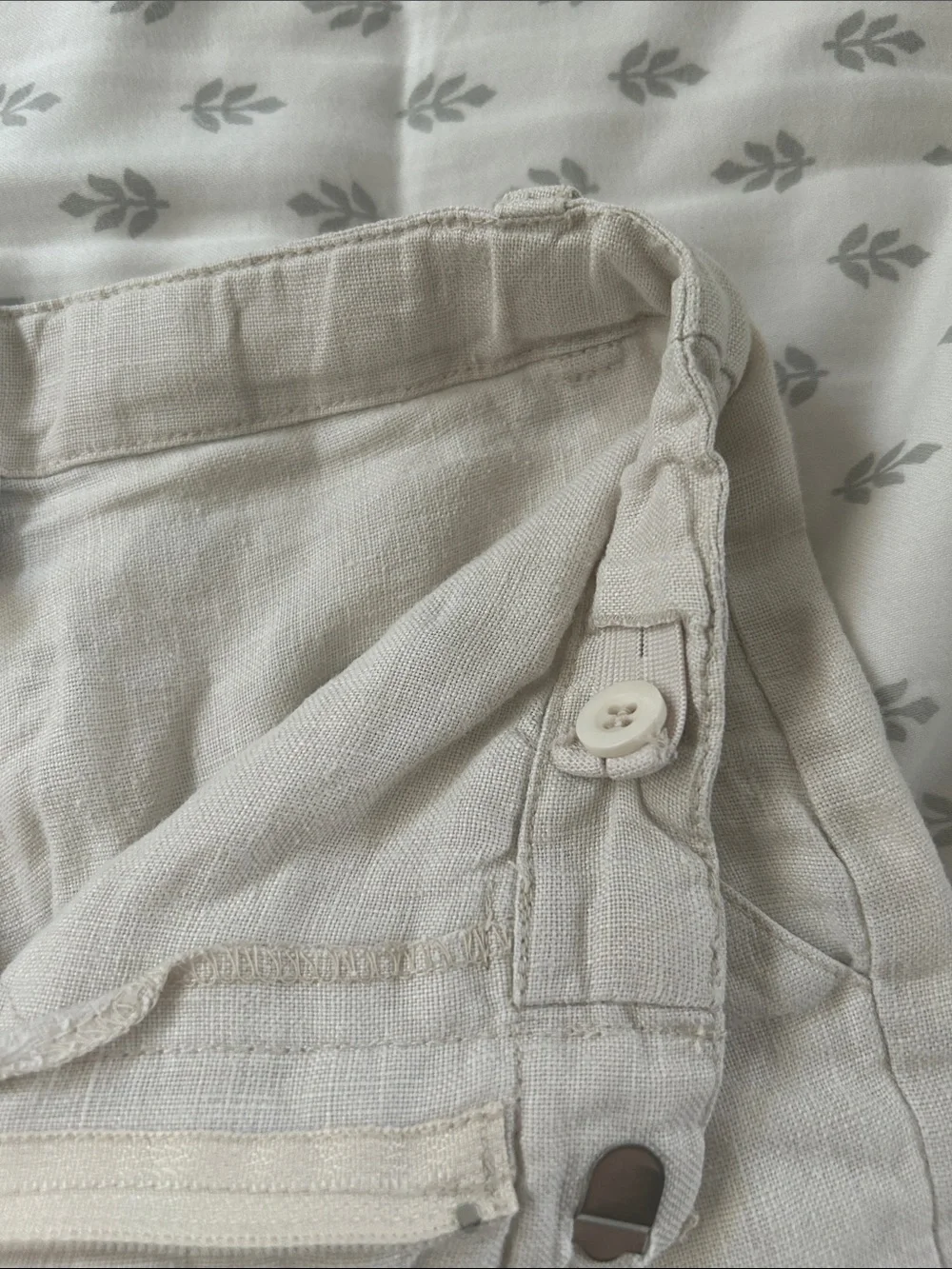 Jacadi Cream Linen-Blend Kids Shorts